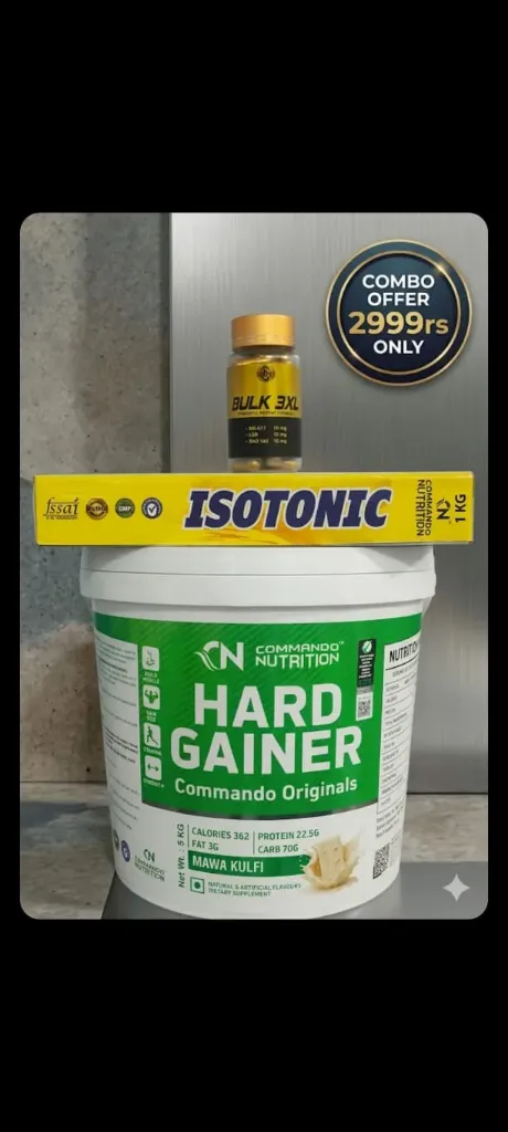CN GAINER 5KG,ISOTONIC 1KG,BULK 3XL 60N