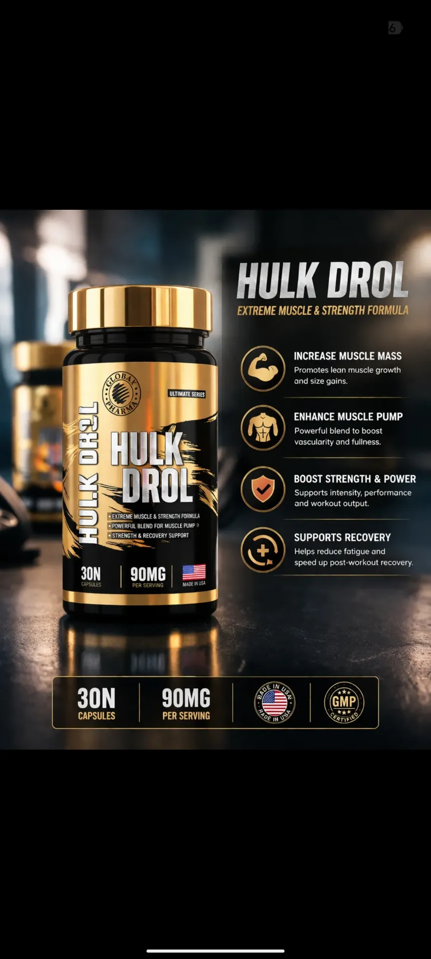 HULKDROL - 30 CAPSULE